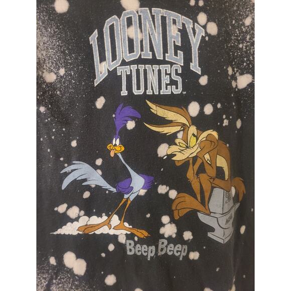 Vintage Looney Tunes Graphic T Shirt Small 100% Cotton Roadrunner Small - Picture 2 of 6